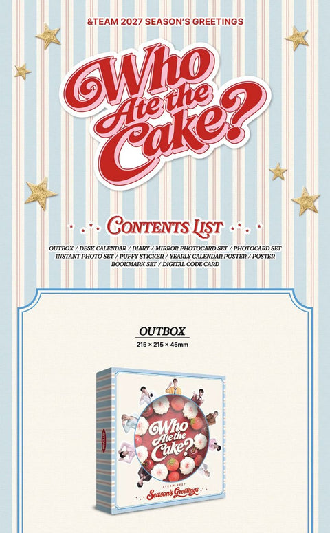 &TEAM - 2027 SEASON'S GREETINGS (WHO ATE THE CAKE?)
