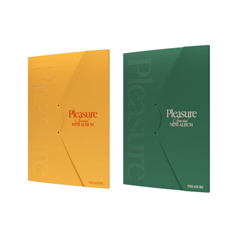 TREASURE - PLEASURE (YELLOW VER. / GREEN VER.)+ POB Photocard