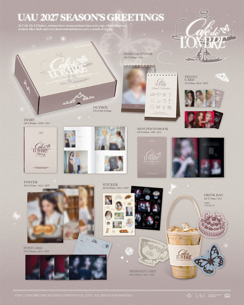 UAU (DREAMCATCHER) - 2027 SEASON'S GREETINGS (CAFE DE L'OMBRE_RECIPE . FOR . U)