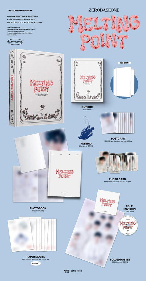 ZEROBASEONE - 2ND MINI ALBUM [MELTING POINT] (Random Ver.) - Kpopfuture