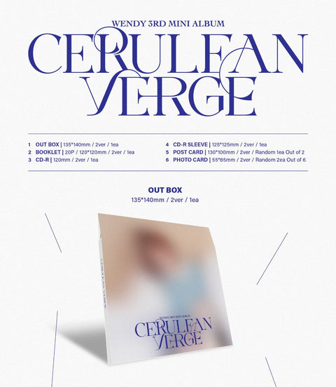 WENDY (RED VELVET) - CERULEAN VERGE (DIGIPACK VER.)