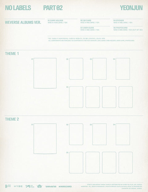 YEONJUN (TXT) - NO LABELS: PART 02 (WEVERSE ALBUMS VER.)