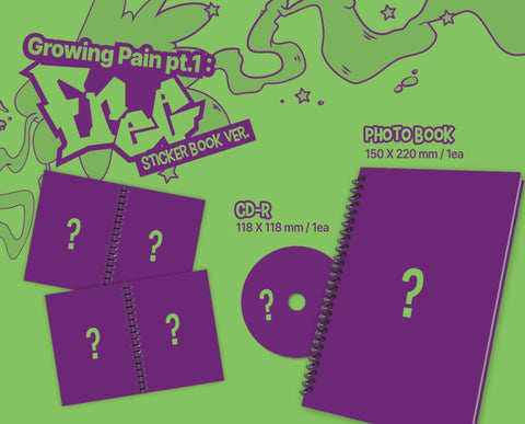 YOUNG POSSE - GROWING PAIN PT.1 : FREE (STICKER BOOK VER.)