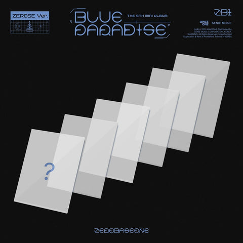 ZB1 - BLUE PARADISE (ZEROSE VER.)+Applemusic POB Photocard